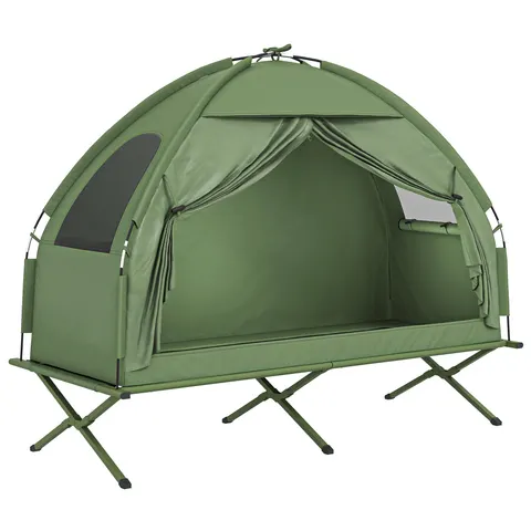 Camping Tent Cot β Single Person Folding Cot Combo
