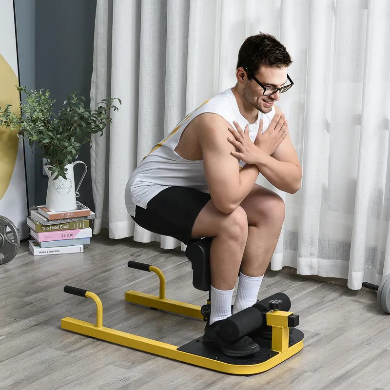 3-in-1 Padded Push Up Sit Up Deep Sissy Squat Machine Home Gym — photo 7
