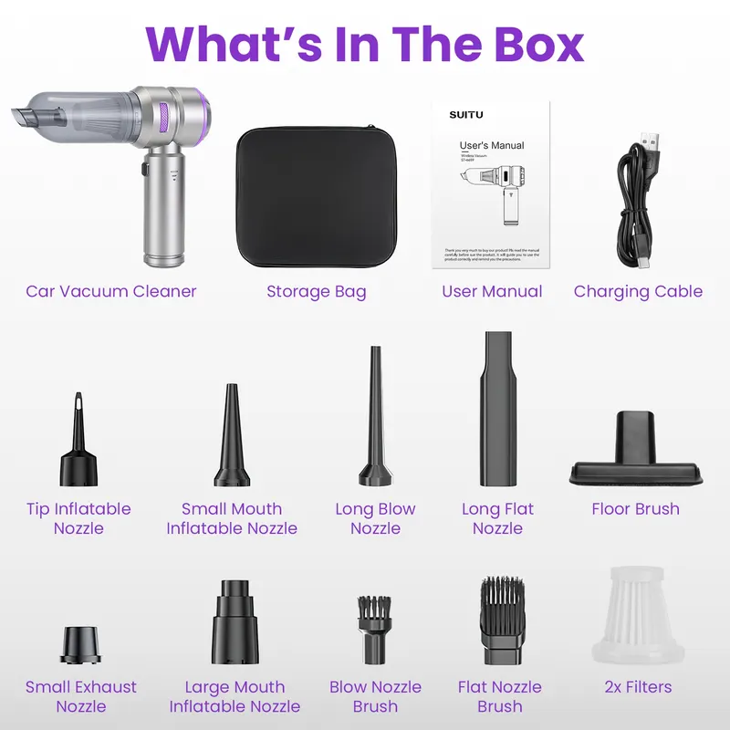 16000PA Handheld Car Vacuum Cleaner with Brushless Motor 2 — photo 3
