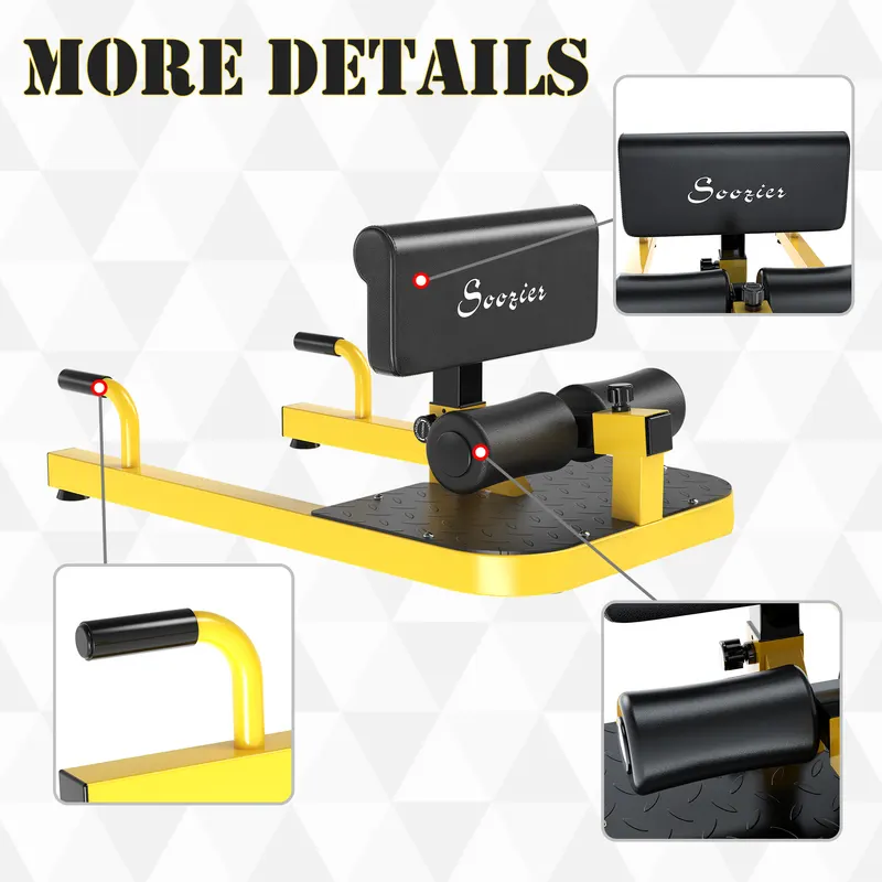 3-in-1 Padded Push Up Sit Up Deep Sissy Squat Machine Home Gym — photo 6