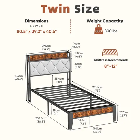 Soft-padded Headboard with Storage