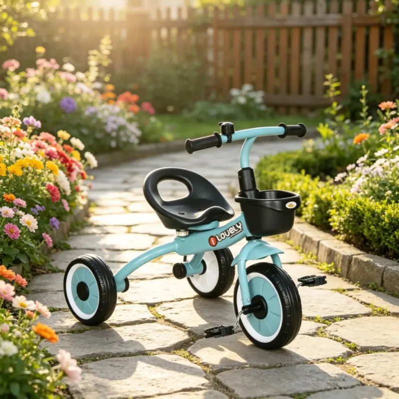 Blue 3-Wheel Toddler Tricycle: Kids Bike for Children 2-5 Years — photo 2