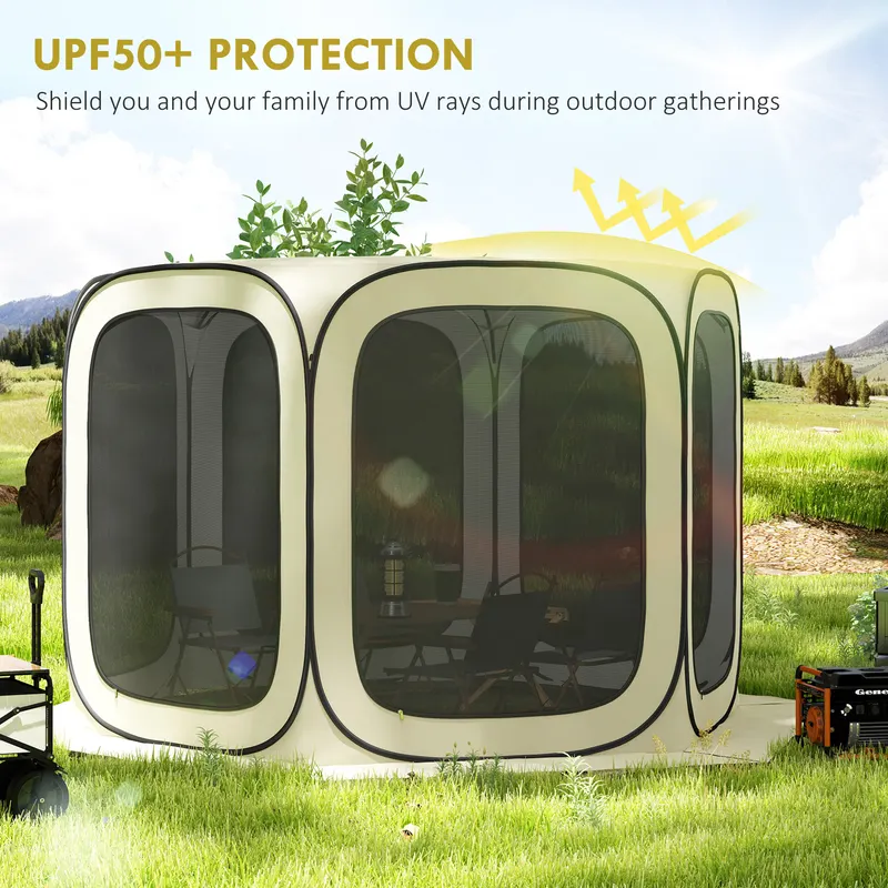 Pop Up Screen Tent — UPF50+ Portable Camping Gazebo Screen House — photo 7