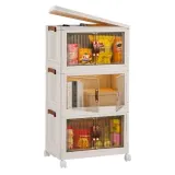 3Pcs Foldable Storage Bins with Lid Front Magnetic Door — photo 4