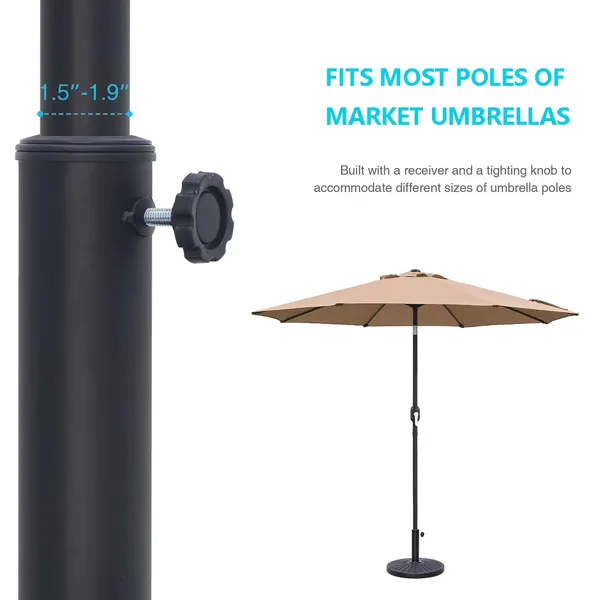 26.5 Lbs Outdoor Patio Market Umbrella Base — photo 5