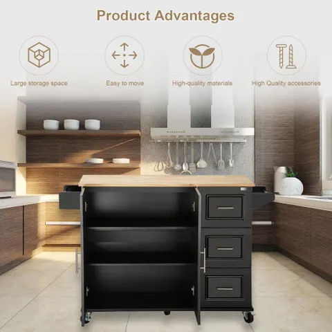 Kitchen Island and Kitchen Trolley