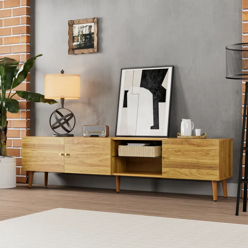 70 Inch Mid Century Modern TV Stand