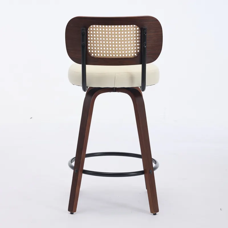Set of 3 Counter Height Bar Stools 26 Inch Rattan Counter Height β photo 4