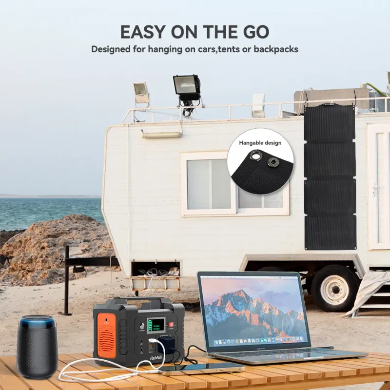 200W Portable Power Station&60W Solar Panel; Flashfish 151Wh — photo 6