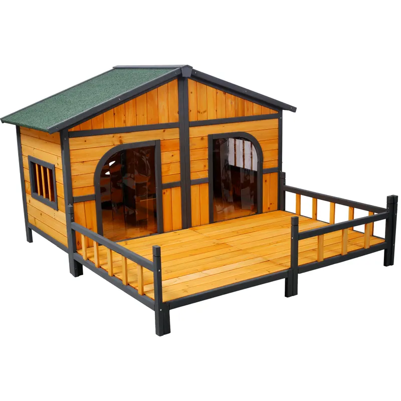 Wooden Large Dog House Outdoor Double XL Dog Kennel