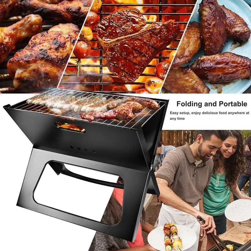 Portable BBQ Barbecue Grill Foldable Charcoal Grill Camping β photo 6