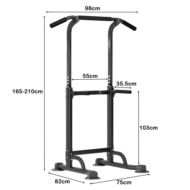 Adjustable Power Tower Pull Up Bar Dip Station — photo 5