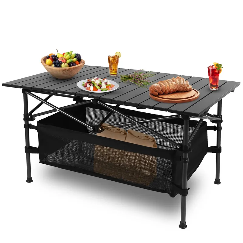Folding Camping Table Portable Lightweight Aluminum Roll-up — photo 7