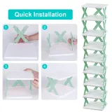 9Tier Narrow Entryway Shoe Rack Plastic Vertical Shoe Organizer — photo 5