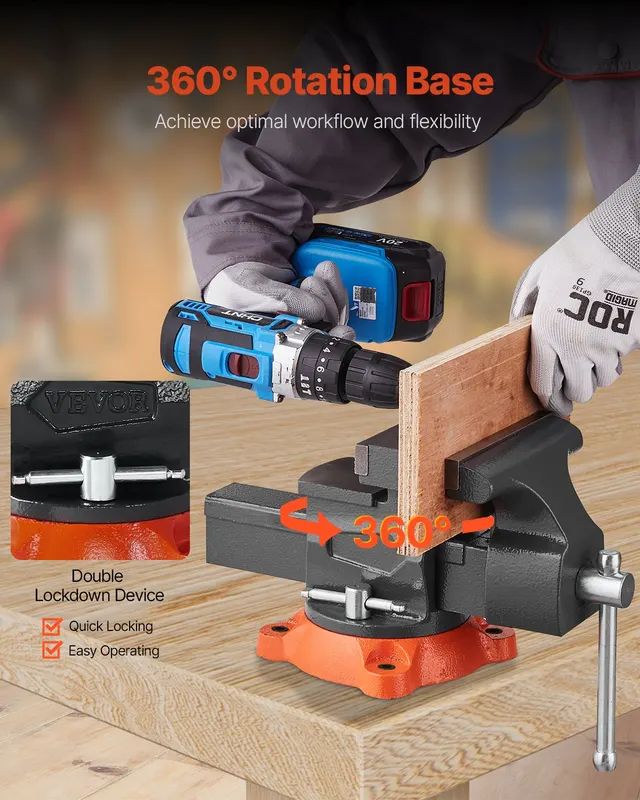 Bench Vise — 5.5" Jaw Width — photo 4