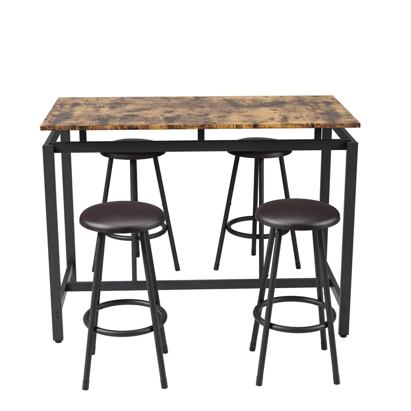 5-Piece Kitchen Counter Height Table Set — photo 4