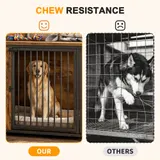 Wooden Dog Crate Furniture — Large Dog Kennel with Storage Top — photo 5