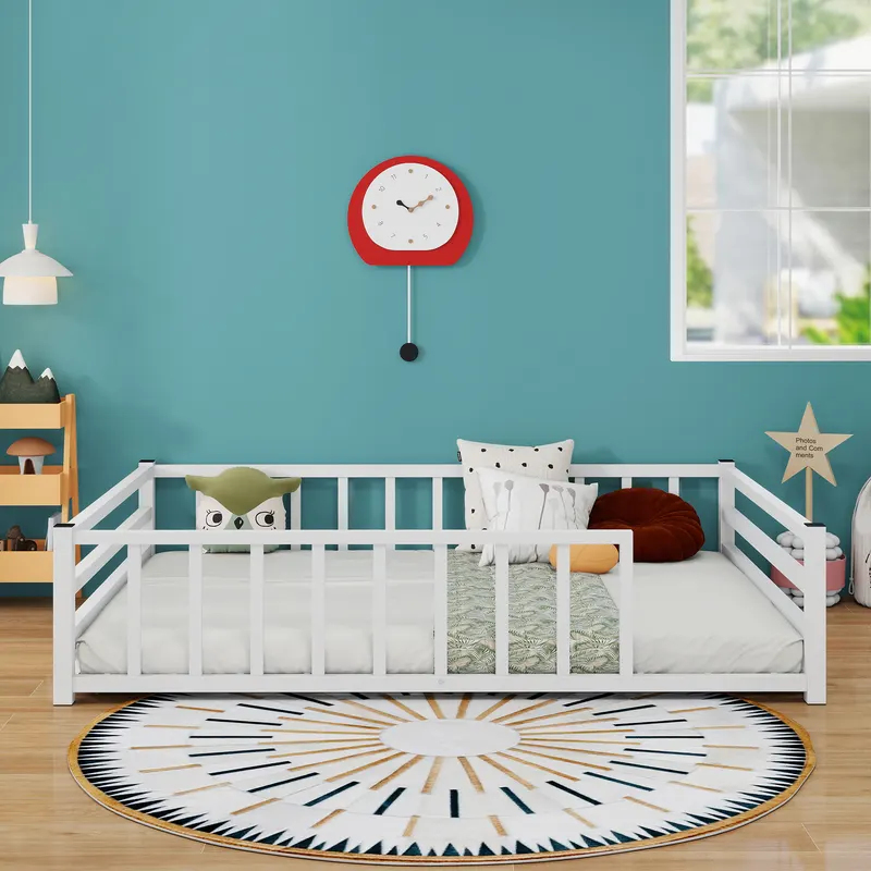 Full Size Floor Bed β Low Profile Metal Platform with Heavy Duty