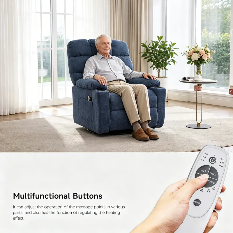 KOUBENHAN Power Lift Recliner Chair with Heat — photo 3