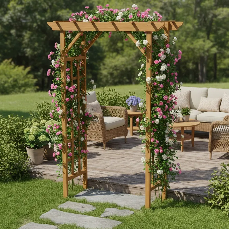 Wooden Arbor — Wedding Arch for Ceremony — photo 3