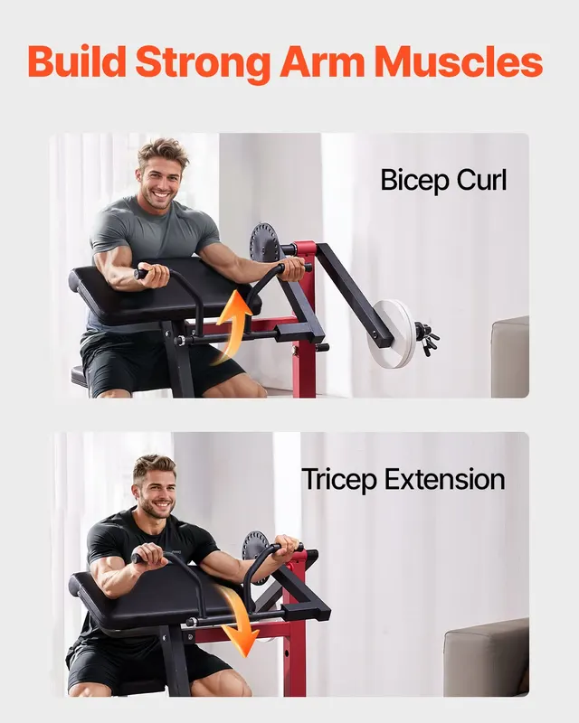 Preacher Curl Machine — 2 in 1 Bicep Curl Machine and Triceps — photo 2