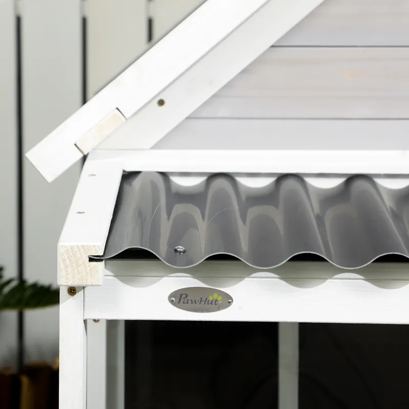 Wooden Dog House with Porch — Dog House Outdoor with Tilt Roof — photo 6