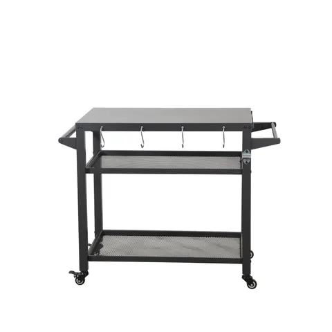 3-Shelf Outdoor Grill Table β Grill Cart Outdoor with Wheels