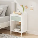 26.77''H Wooden Nightstand with One Drawer One Shelf for Kids — photo 5