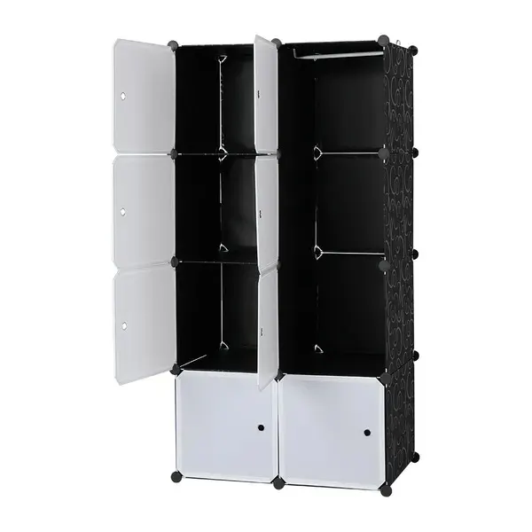 8 Cube Organizer Stackable Plastic Cube Storage Shelves Design