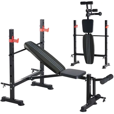 Adjustable Weight Bench with Rack