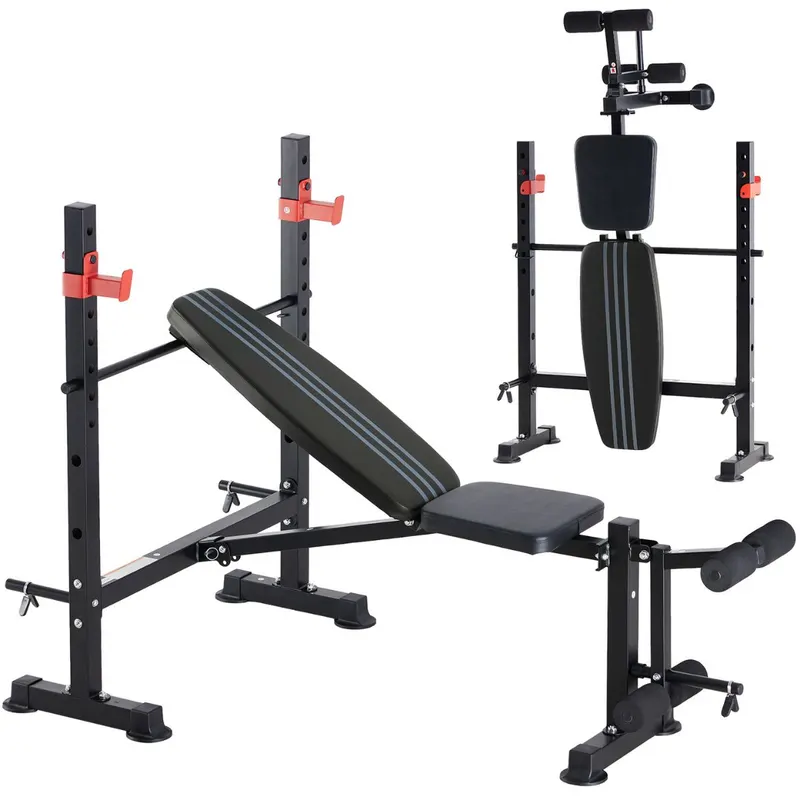 Adjustable Weight Bench with Rack
