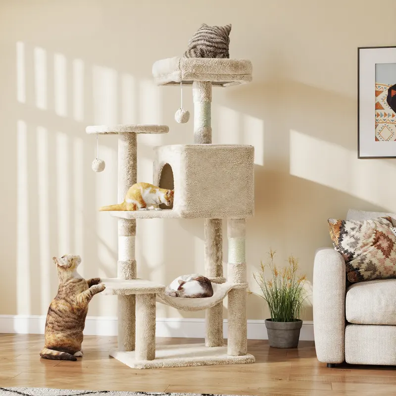 44 Inch Cat Tree Tower — Multi-cat Climbing Tower with — photo 5