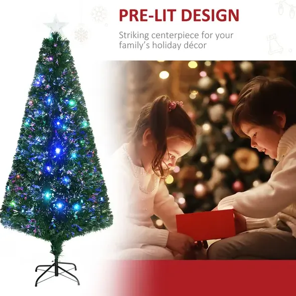 6' Tall Douglas Fir Pre-lit Artificial Christmas Tree — photo 2