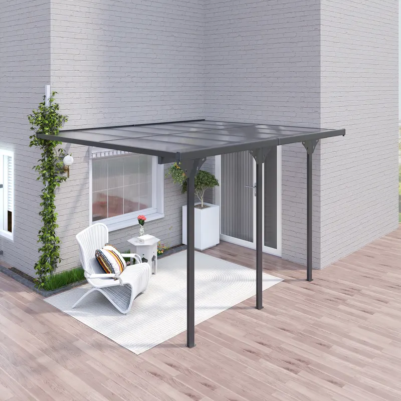 Outdoor Polycarbonate Pergola — Transparent UV Blocking Awning — photo 8
