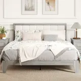 Queen Bed Frame with Headboard Queen Platform Bed Frame — photo 3