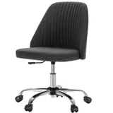 Modern Fabric Armless Adjustable Swivel Office Desk Chairs — photo 8