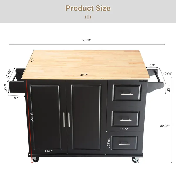 Kitchen Island & Kitchen Cart β Mobile Kitchen Island β photo 3