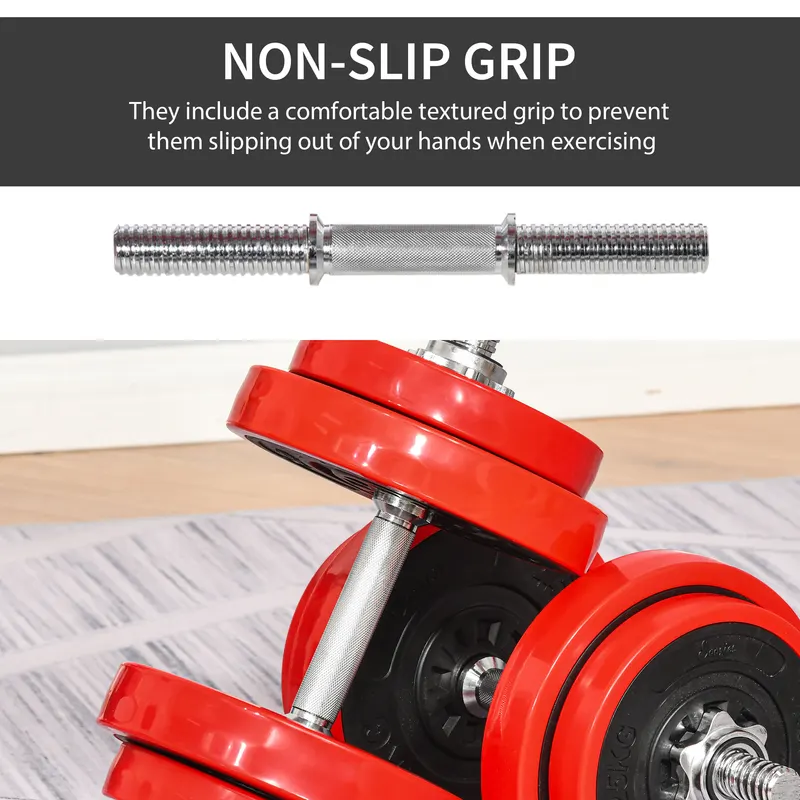 Adjustable Dumbbell Set — 44lbs Convertible to Barbell Weight — photo 8