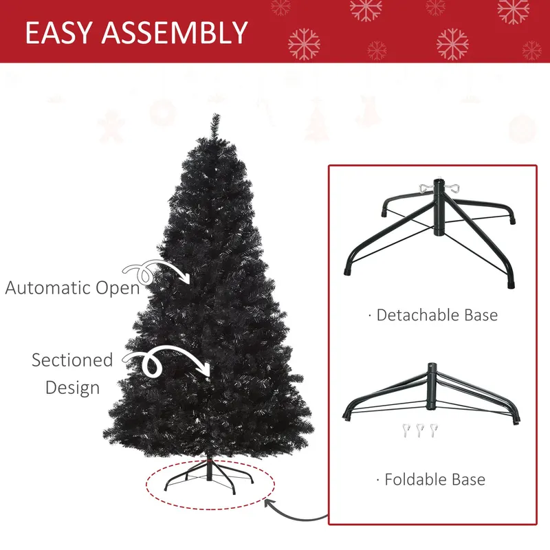 7ft Artificial Christmas Tree Holiday Home Indoor Decoration β photo 3