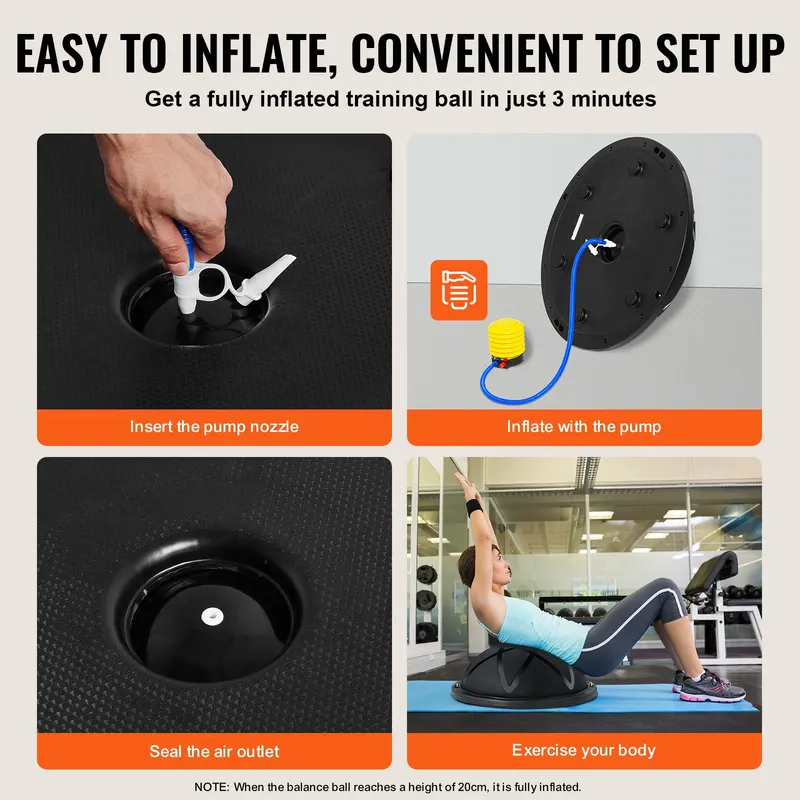 Half Exercise Ball Trainer — 23 Inch Balance Ball Trainer — photo 4