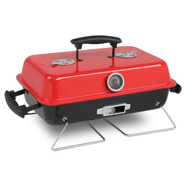 Portable Charcoal Grill β Tabletop Outdoor Barbecue Smoker β photo 2