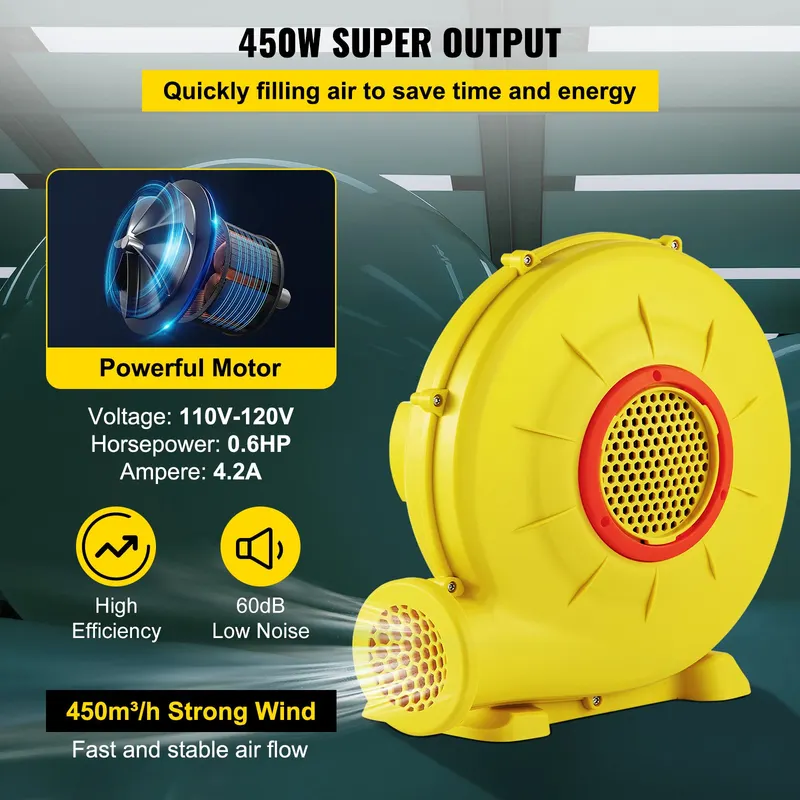 Air Blower — 450W 0.6HP Inflatable Blower — photo 6
