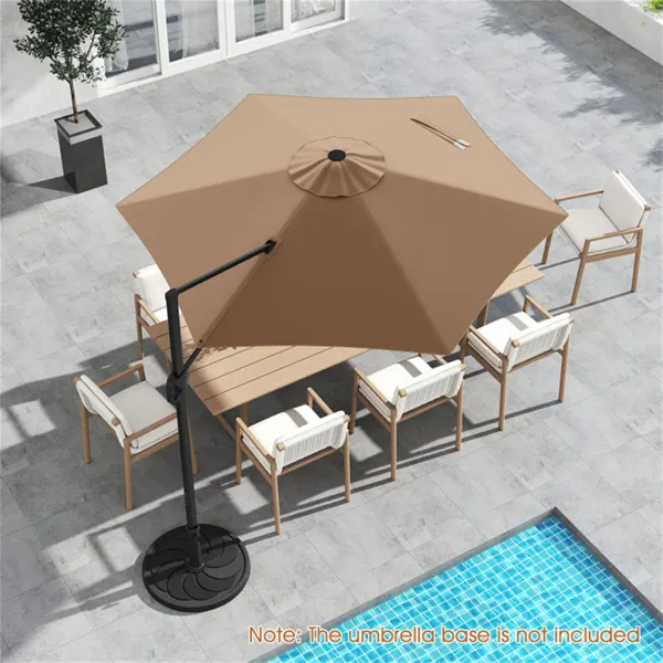 Cantilever Patio Umbrella — Double-tier Vented Offset Umbrella — photo 6