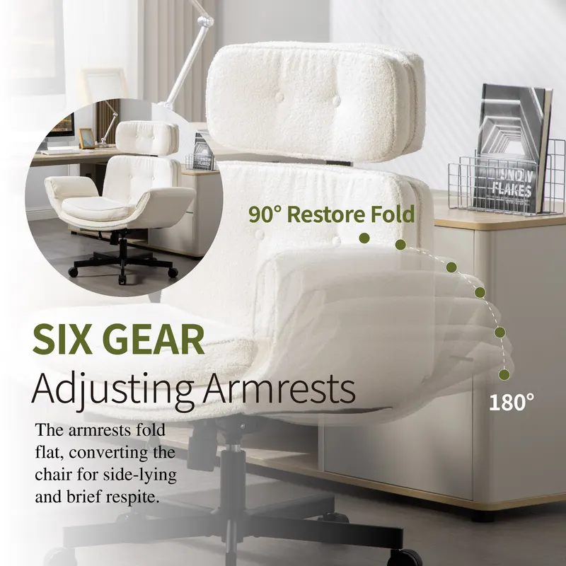 Criss Cross Chair with Adjustable Armrests & Wheels & Headrest β photo 5