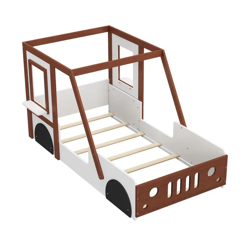 Play Design Twin Size Car Bed — Kids Platform Bed in Car-shaped — photo 3