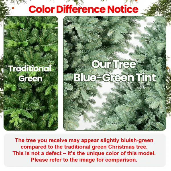 Artificial 6ft Blue Green Tint Christmas Tree with 1390 PE PVC — photo 6