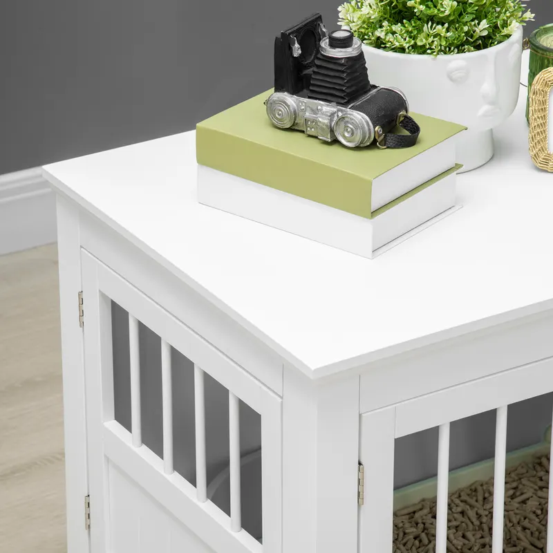 Wooden Dog Crate End Table — Dog Crate Furniture with Triple — photo 7