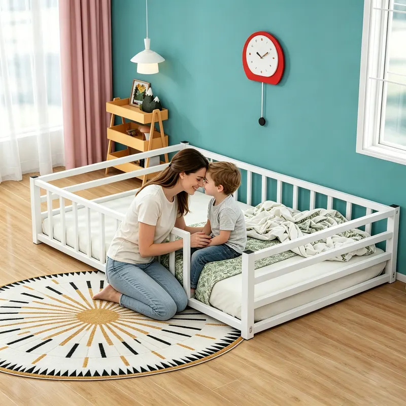 Full Size Floor Bed β Low Profile Metal Platform with Heavy Duty β photo 6