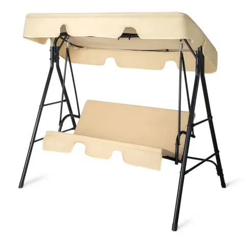 Khaki KD Model with Cushion Canopy Iron Oxford Fabric 250kg Iron