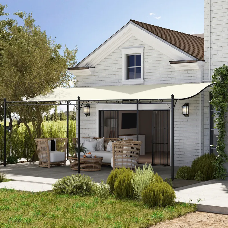 Wall-mounted Outdoor Pergola Canopy — photo 3